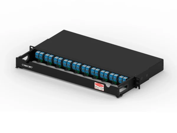 PANEL KIT- Kit, Includes 1 x FD Panel and 10 x MPO Patchcords, Panel for 1-RU, with 10 singlemode MPO-8 and 40 duplex shuttered LC ports, Method A, Panel 19x11.5x1.75 in., Patchcord 5 foot , RoHS