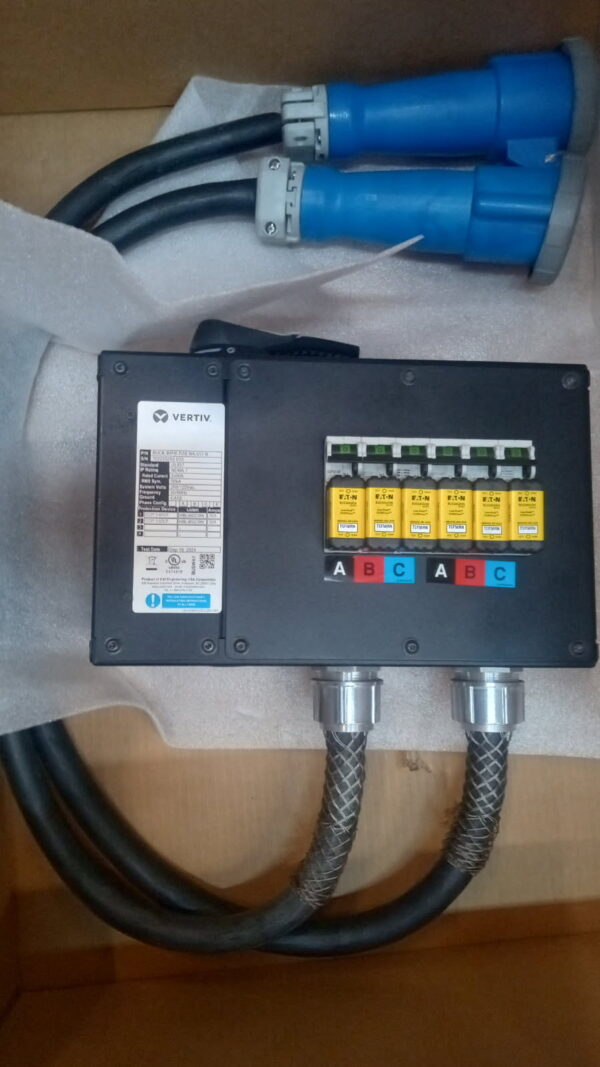 Tap Off Box, E And I Engineering Group Busway, 50A, 3 Phase iMPB, W/ 2 Triple Pole With Non-Indicating Fuses, W/ 2 of 4 Wire Dual Drop, 4 Feet Power Cords